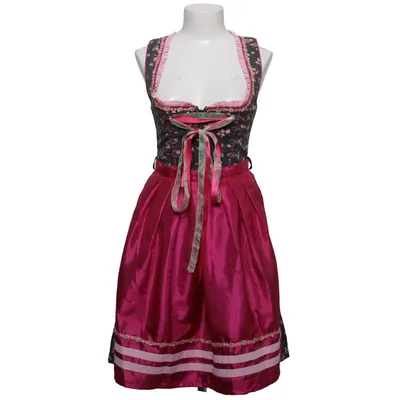 Dirndl (Pink, Black, White) from Edel Heiss Cotton, Polyester