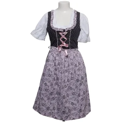Dirndl (Black, White, Pink) from Ramona Lippert Cotton, Polyester