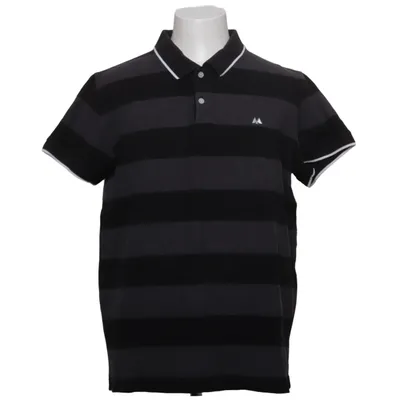Polo (Noir, Gris) de Lindbergh Coton, Polyester
