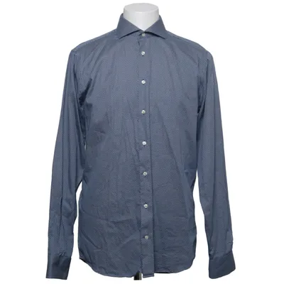 Shirt (Blue, White) from John Henric Cotton