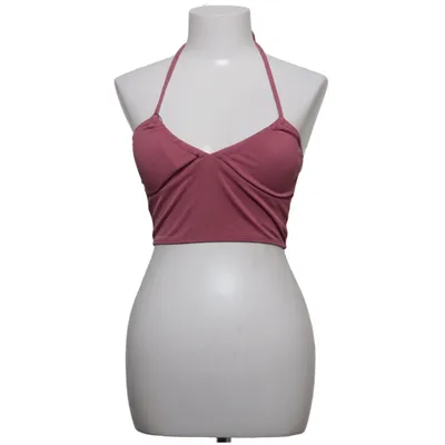 Halterneck top (Pink) fra Zaful Elastan, Polyester