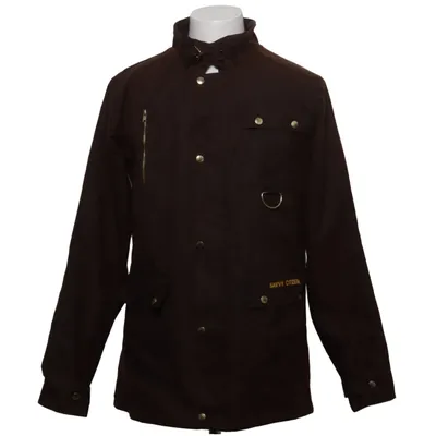 Manteau ciré (Marron) de Savvy Citizen Coton, Polyester