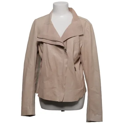 Veste de motard (Beige) de Cigno Nero Cuir, Polyester
