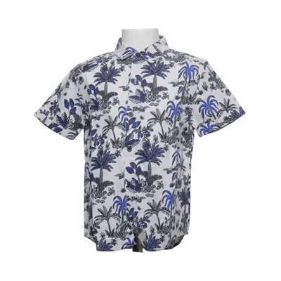 Chemise à manches courtes (Blanc, Bleu, Noir) de Monoprix Kids Coton, Lin