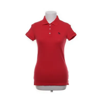 Pikétröja (Röd) från Abercrombie & Fitch Bomull, Elastan