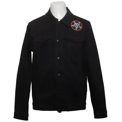 Jeansjacka (Svart) från Global Bomull, Elastan, Polyester