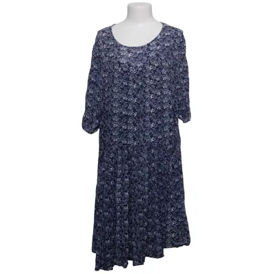 Robe (Bleu, Blanc) de Plus Size Viscose