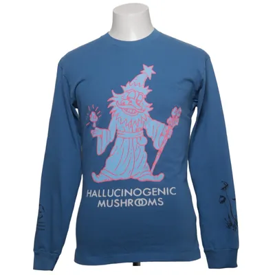 Långärmad t-shirt (Blå) från Real Bad Man Ekologisk bomull