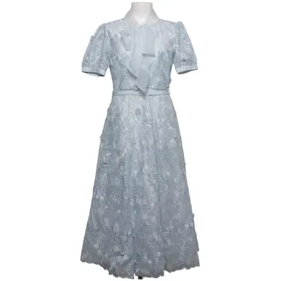 Kjole (3D Flower Pussy Bow Midi Dress) fra Self-Portrait Elastan, Polyester