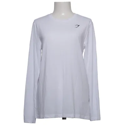 Långärmad t-shirt (Vit) från Gymshark Bomull, Polyester