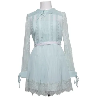 Robe (Bleu) de Self-Portrait Élasthane, Polyamide, Polyester, Viscose