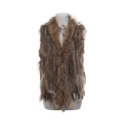 Bont gilet (Bruin, Meerkleurig) van Hollies Vossenbont, Nertsen Bond, Polyester, Konijnenbont
