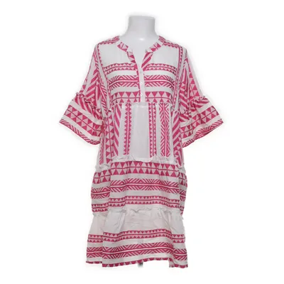 Klänning (Vit, Rosa, Flerfärgad) från Ofelia Bomull, Polyester