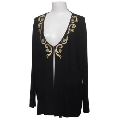 T-shirt à manches longues (Noir, Or) de Pompöös Élasthane, Viscose