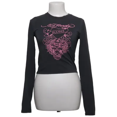 Lange mouwen shirt (Grijs, Roze) van Ed Hardy