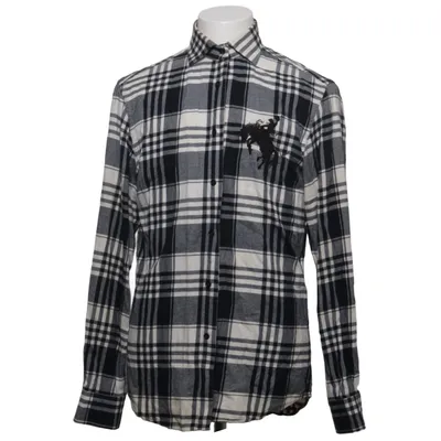 Flannel shirt (Black, White) from Ralph Lauren Purple Label Cotton