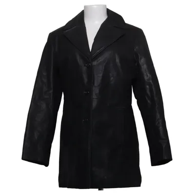 Leren jas (Zwart) van Kenvelo Leer, Polyester