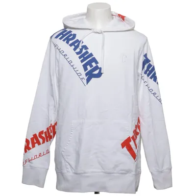 Huvtröja (Vit, Flerfärgad) från HUF x Thrasher Bomull