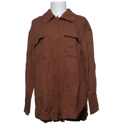 Skjorte (Brun) fra GANT Linned, Viscose