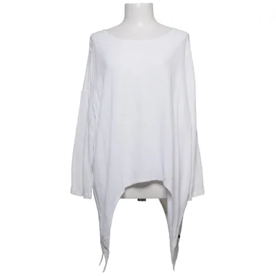 Wrap blouse (White) from UNO Viscose