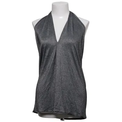 Halterneck top (Sort, Sølv) fra By Stine Winther