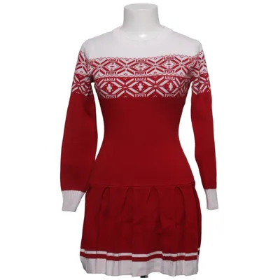 Jurk (Rood, Wit) van Glamaker Polyamide, Polyester, Viscose