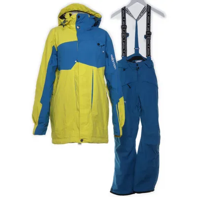 Ski set (Blue, Yellow) from Salomon Nylon, Polyester