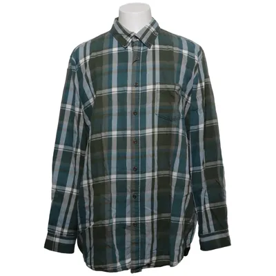 Flanellhemd (Grün, Blau, Weiß) von Dressmann Baumwolle