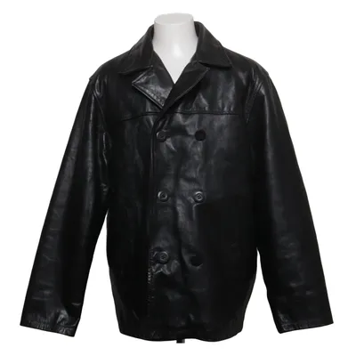Leren jack (Zwart) van Mauritius Leer, Polyester