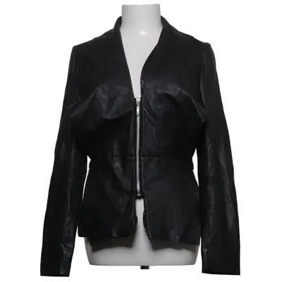 Läderjacka (STAR-LE2) från St-Martins Skinn, Polyester