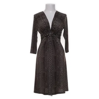 Wrap dress (Brown, White) from Ilse Jacobsen Hornbæk Elastane, Polyester