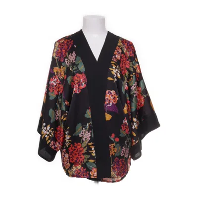 Kimono (Zwart, Meerkleurig) van H&M Conscious Collection Gerecycled polyester