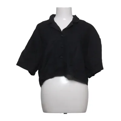Chemise à manches courtes (Noir) de Xside Coton, Lin