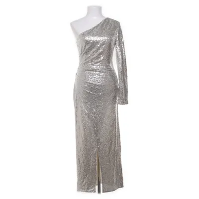 Evening gown (Beige, Silver) from H&M Elastane, Polyester