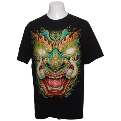 T-shirt (Noir, Multicolore) de Rock Chang Coton
