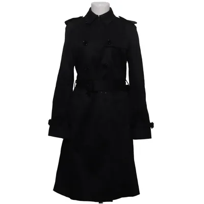Trench coat (Black) from DAKS London Cotton, Cupro, Elastane, Polyester