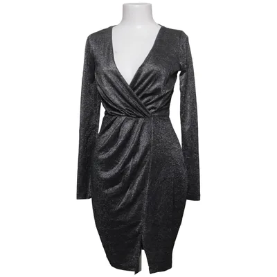 Wrap dress (Silver) from Make Way Elastane, Metallic fiber, Polyamide