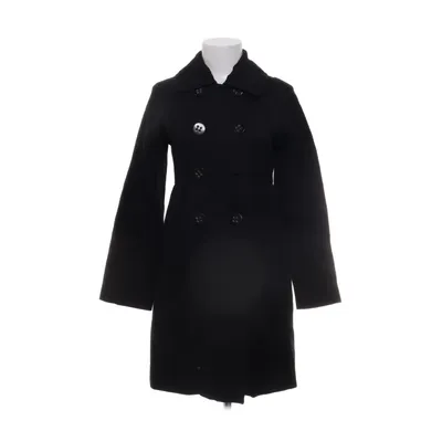 Jas (Zwart) van Frk. Linnen, Polyester, Viscose, Wol