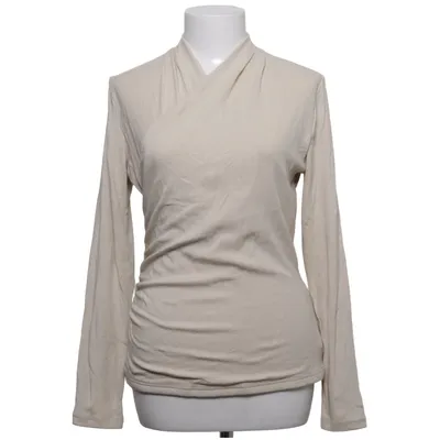 Wrap top (Beige) from Ogl Acrylic, Cotton, Elastane, Viscose