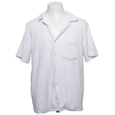 Chemise à manches courtes (Blanc) de Nikben Coton, Polyester