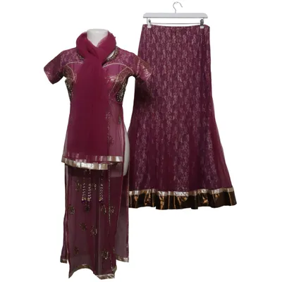 Sari (Lila, Goud, Meerkleurig)