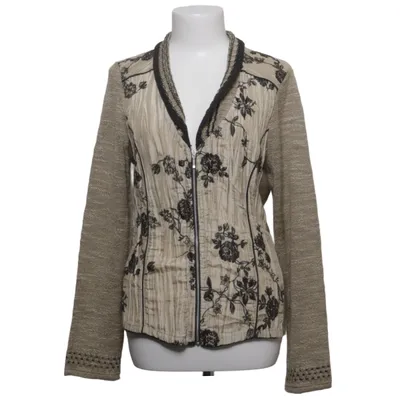 Cardigan (Beige, Black) from Kello Acrylic, Cotton, Polyamide, Polyester, Viscose, Wool