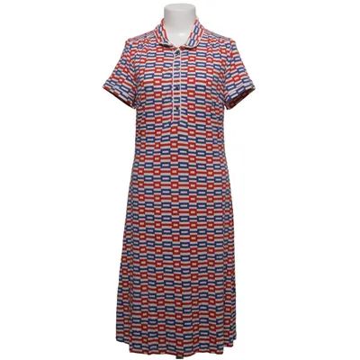 Polo dress (Blue, Red, White) from King Louie Elastane, Viscose