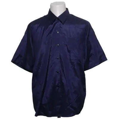 Korte mouwen shirt (Blauw) van Thai Silk by Apple
