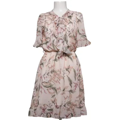 Dress (Beige, Multicolored) from Effeny Polyester