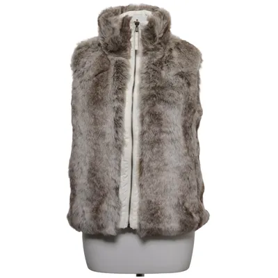Outer vest (Beige, Brown) from DeVal Acrylic, Cotton, Polyester