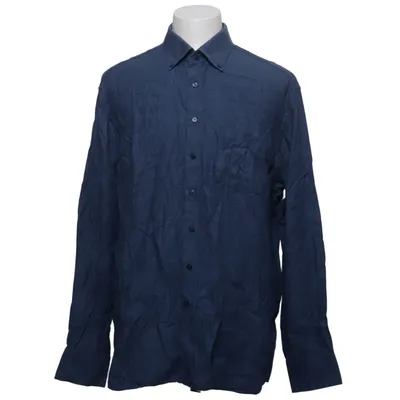 Shirt (Blauw) van Eterna Katoen, Lyocell