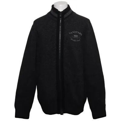 Strickjacke (Grau, Schwarz) von Vanguard Baumwolle, Polyamid, Wolle