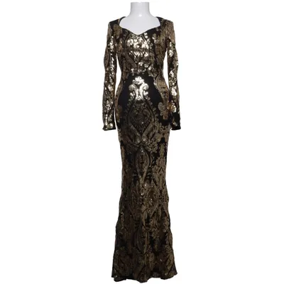 Aftonklänning (Svart, Guldfärgad) från Faeriesty Polyester