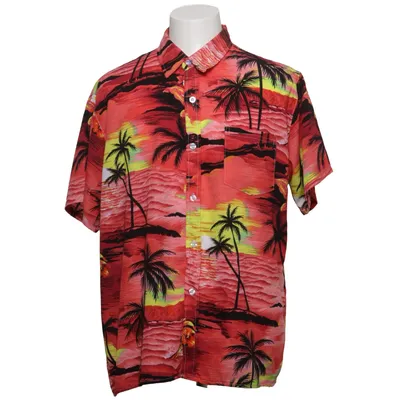Korte mouwen shirt (Rood, Geel, Meerkleurig) van Selected Katoen, Polyester